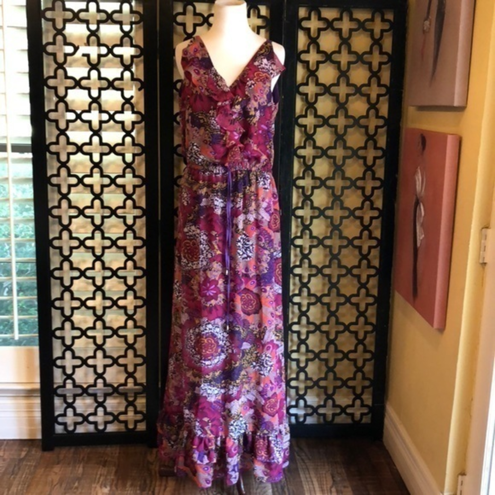 PURE SUGAR FLORAL MAXI DRESS SIZE LARGE‎